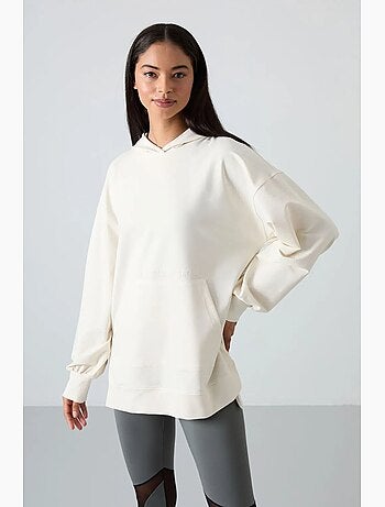 Sweat à capuche oversize imprimé tommy