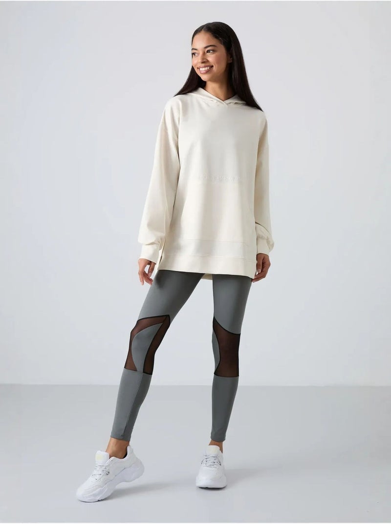 Sweat à capuche oversize imprimé tommy Blanc cassé - Kiabi