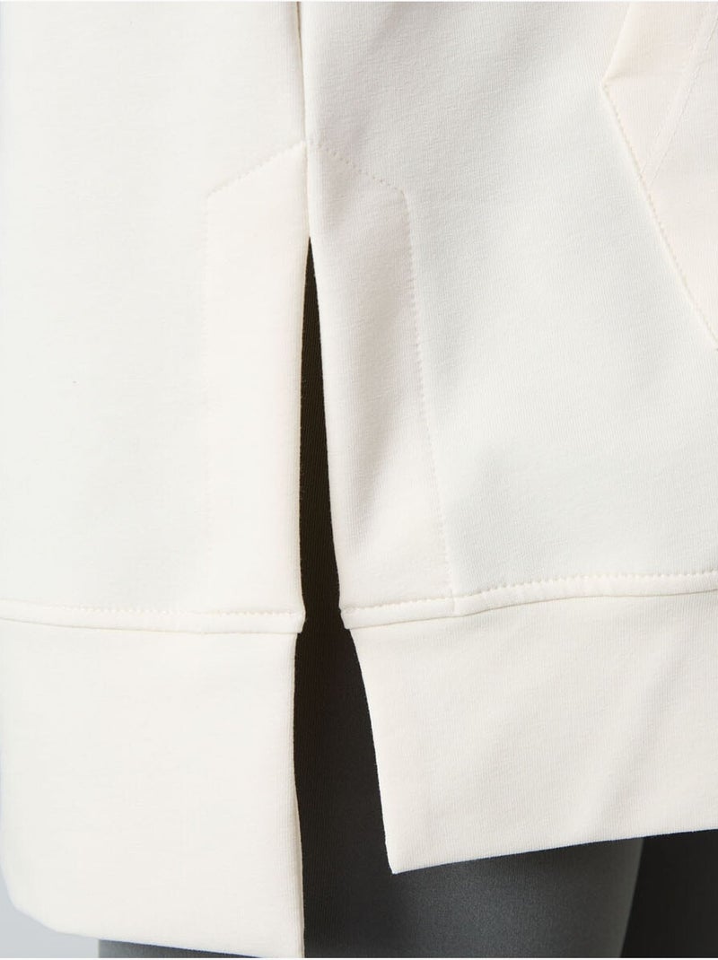 Sweat à capuche oversize imprimé tommy Blanc cassé - Kiabi