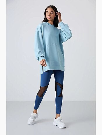 Sweat à capuche oversize imprimé tommy