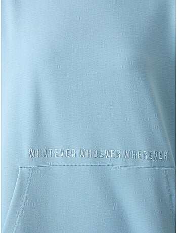 Sweat à capuche oversize imprimé tommy