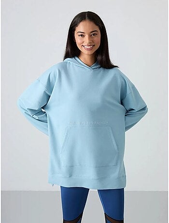 Sweat à capuche oversize imprimé tommy