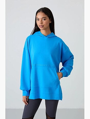 Sweat à capuche oversize imprimé tommy