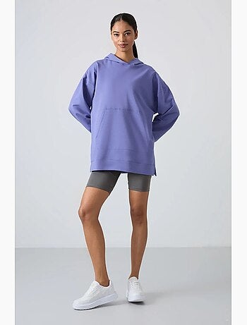Sweat à capuche oversize imprimé tommy