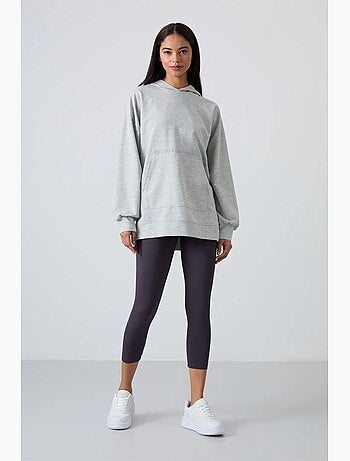 Sweat à capuche oversize imprimé tommy