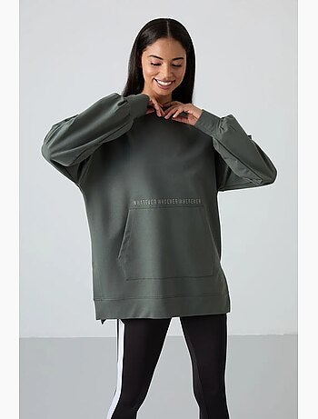 Sweat à capuche oversize imprimé tommy