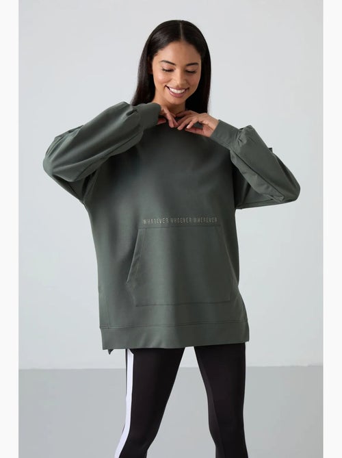 Sweat à capuche oversize imprimé tommy - Kiabi
