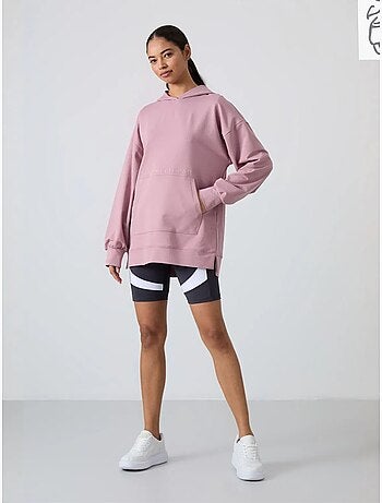 Sweat à capuche oversize imprimé tommy