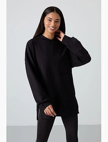 Sweat à capuche oversize imprimé tommy