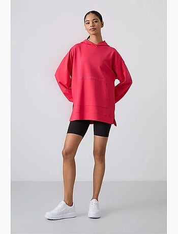 Sweat à capuche oversize imprimé tommy