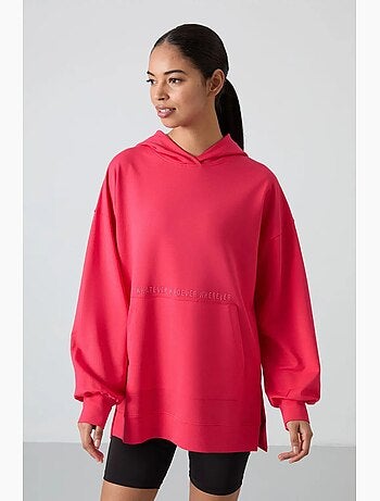 Sweat à capuche oversize imprimé tommy