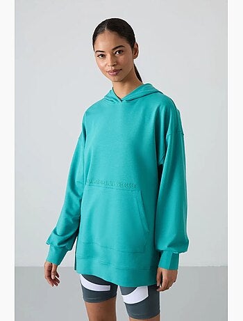 Sweat à capuche oversize imprimé tommy