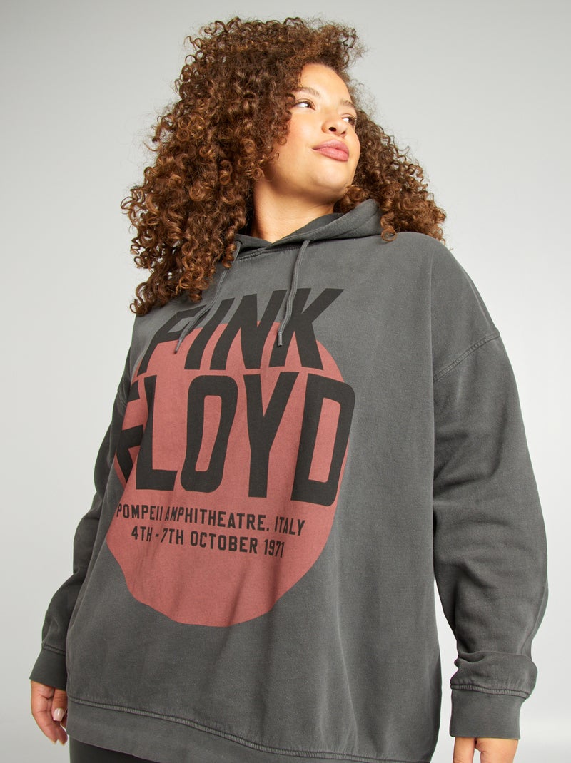 Sweat à capuche 'Pink Floyd' Anthracite - Kiabi
