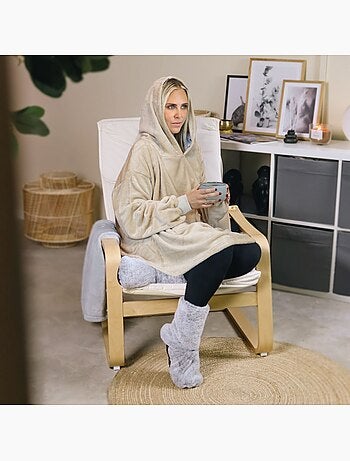 Sweat à capuche, plaid, couverture, pull - Flanelle - Vivezen
