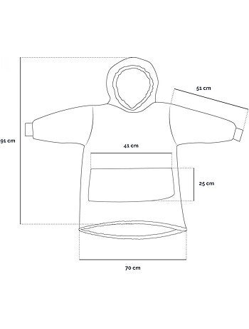 Sweat à capuche, plaid, couverture, pull - Sherpa et flanelle - Enfant - Espace - Vivezen