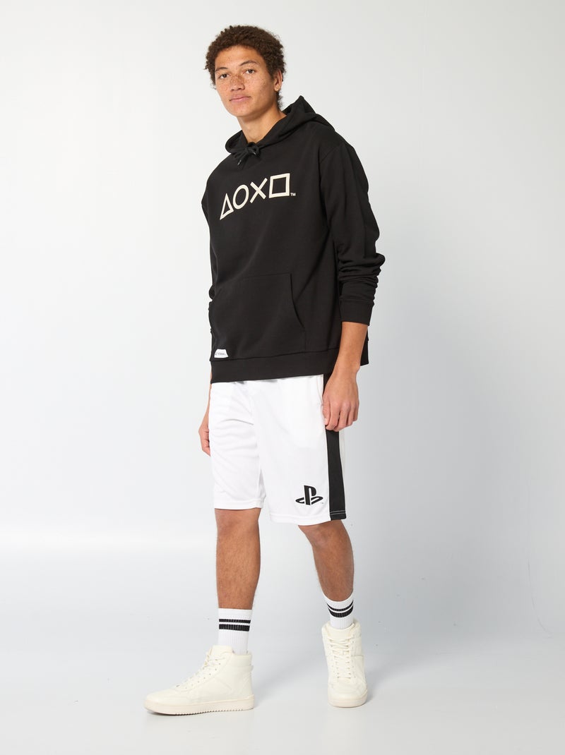 Sweat à capuche 'Playstation' Noir - Kiabi