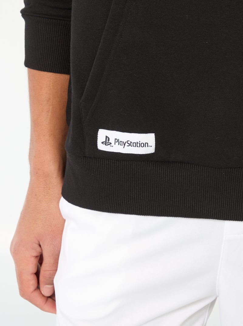 Sweat à capuche 'Playstation' Noir - Kiabi