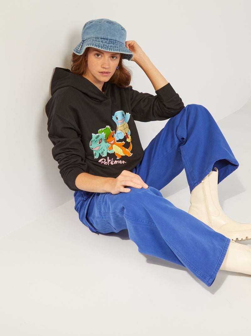 Sweat à capuche 'Pokémon' Noir - Kiabi