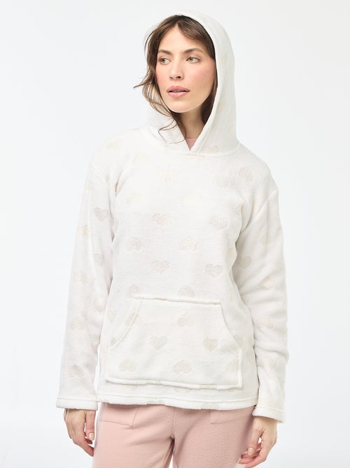 Sweat à capuche polaire - Kiabi