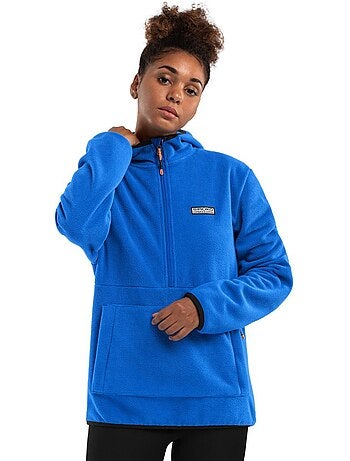 Sweat à capuche polaire femme sports d'hiver femme montreux-w