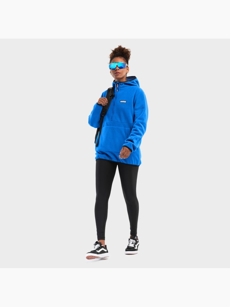 Sweat à capuche polaire femme sports d'hiver femme montreux-w Bleu - Kiabi