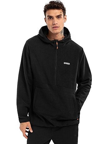 Sweat à capuche polaire homme sports d'hiver homme avoriaz