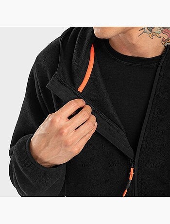 Sweat à capuche polaire homme sports d'hiver homme avoriaz
