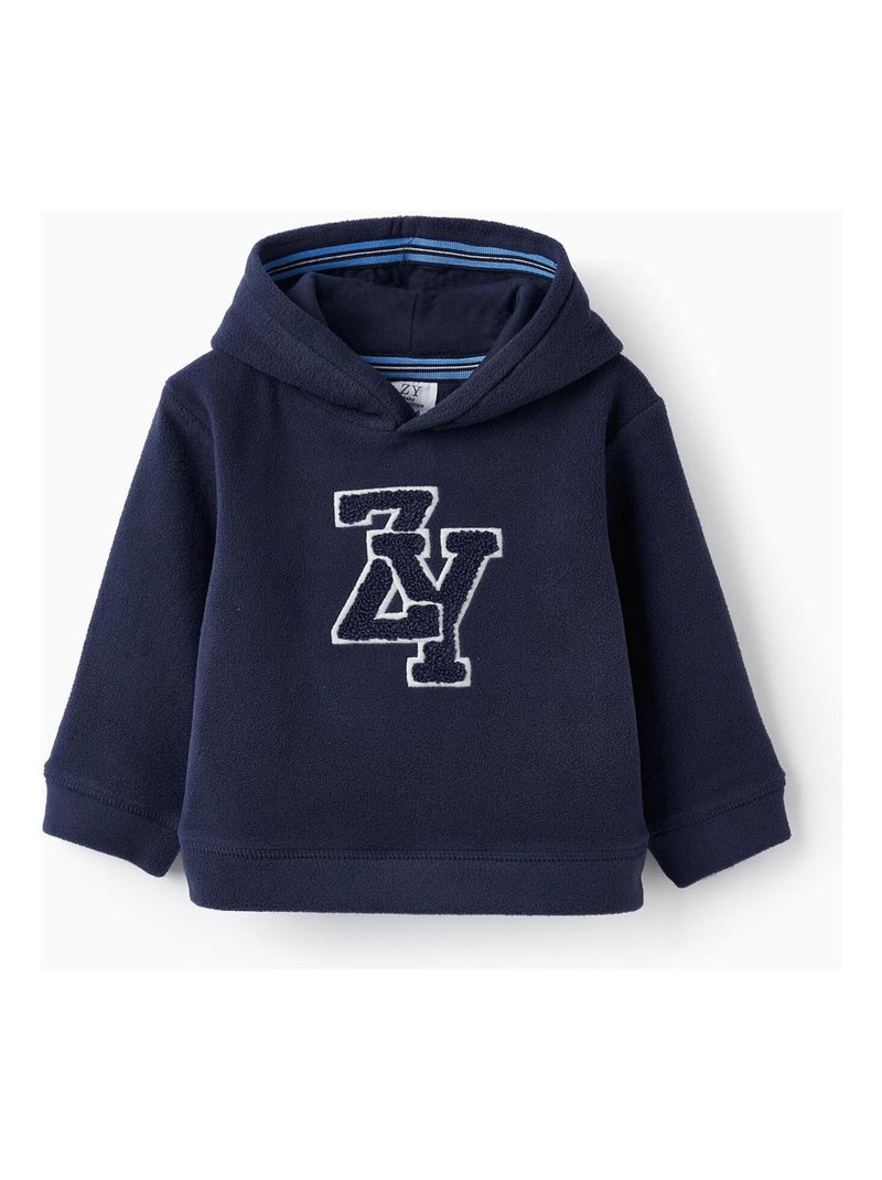 Sweat à capuche pour bébé garçon 'ZY'   ROYALS OFF DUTY Bleu foncé - Kiabi