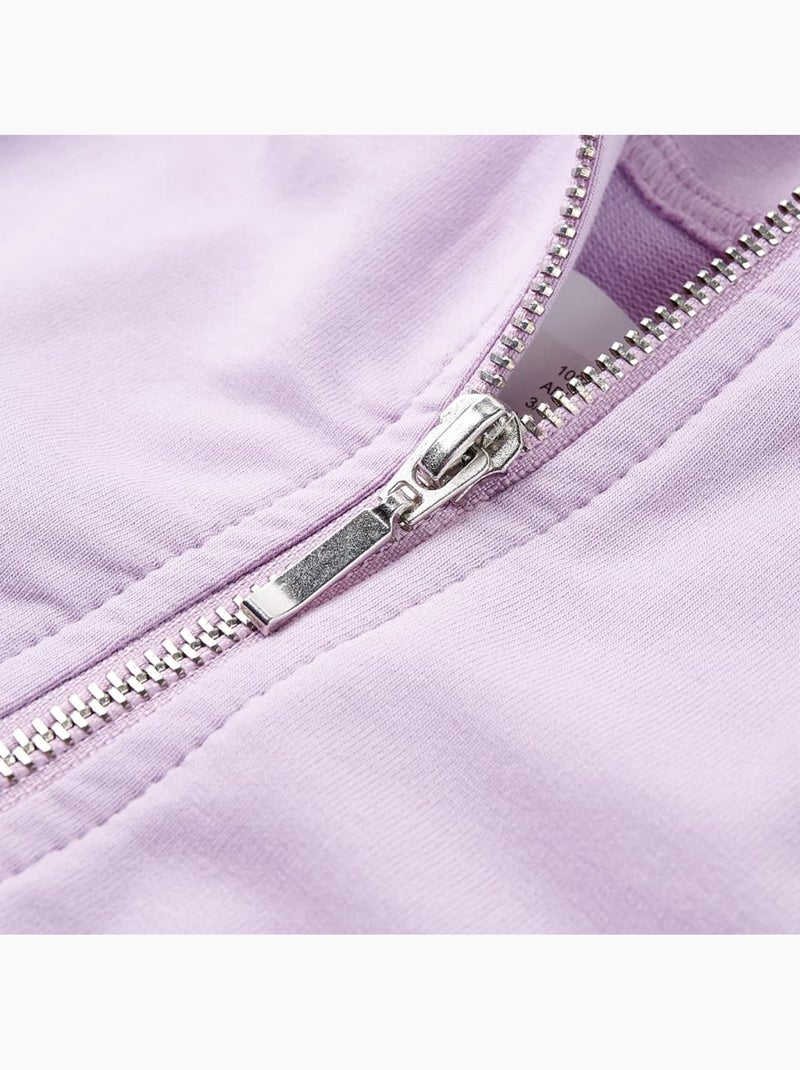 Sweat À Capuche Pour Enfants Coton - VidaXL Violet - Kiabi