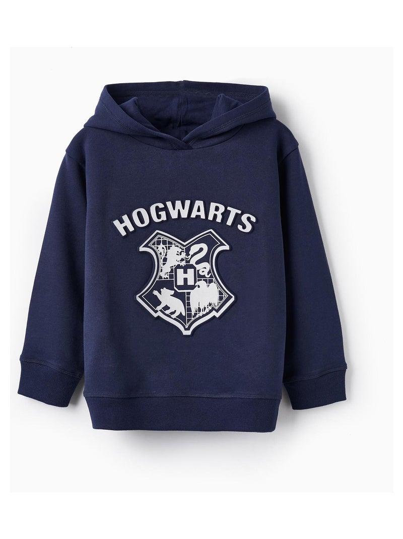 Sweat à capuche pour garçon 'Hogwarts'   LICENSE Bleu foncé - Kiabi