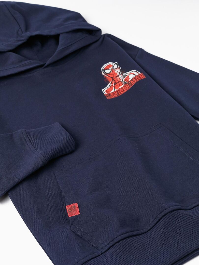 Veste à Capuche Spiderman Marvel Avengers - 100% Coton - Pour Garçon - Fermeture Éclair - Tailles 2-7 Ans