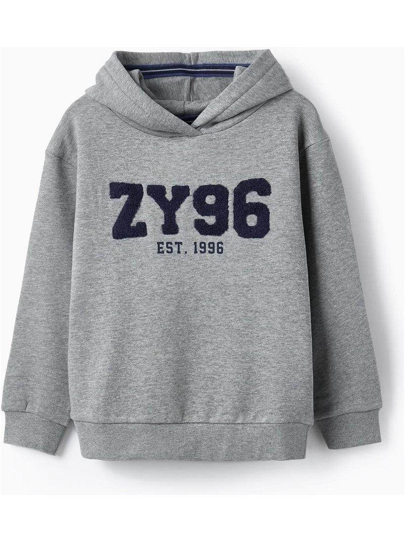 Sweat à capuche pour garçon 'ZY 96'   ROYALS OFF DUTY Gris - Kiabi