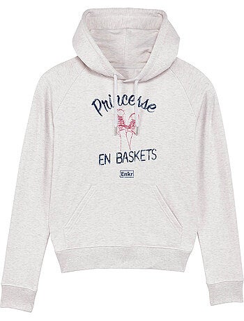Sweat a capuche PRINCESSE EN BASKETS