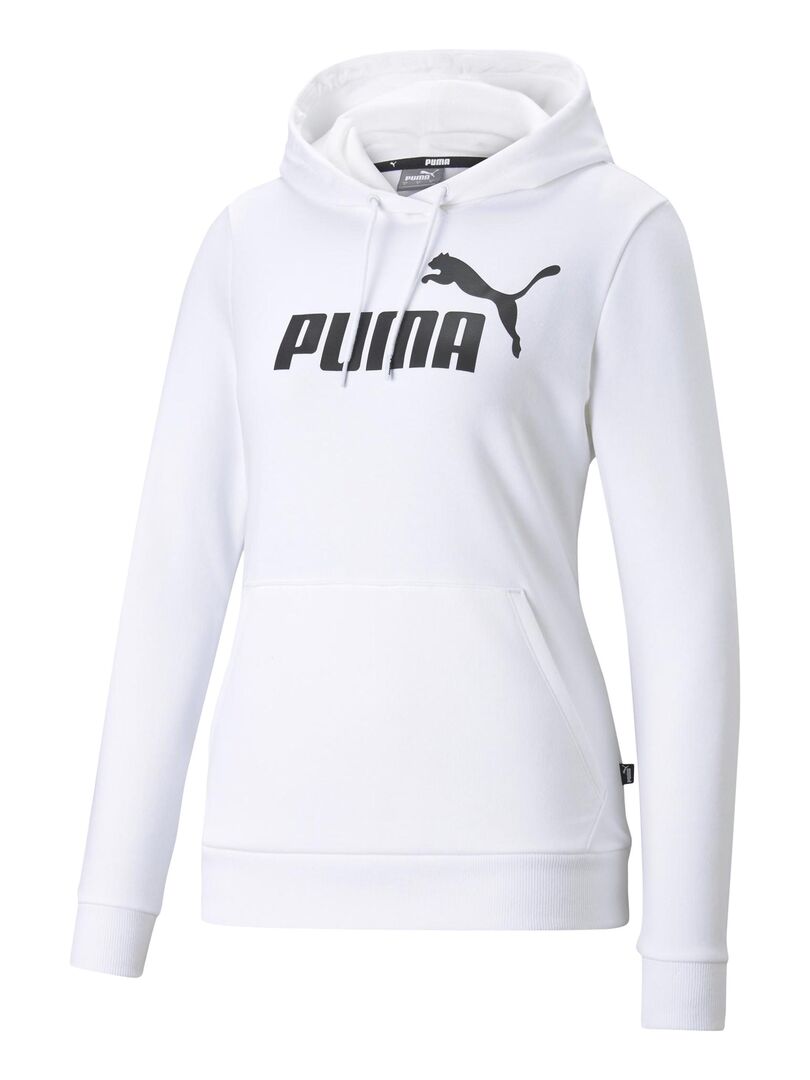 Sweat à Capuche Puma Logo Blanc - Kiabi