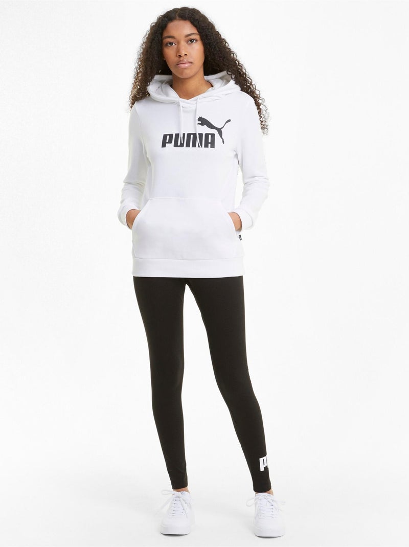 Sweat à Capuche Puma Logo Blanc - Kiabi