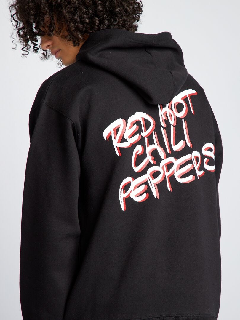 Sweat à capuche 'Red Hot Chili Peppers' noir - Kiabi