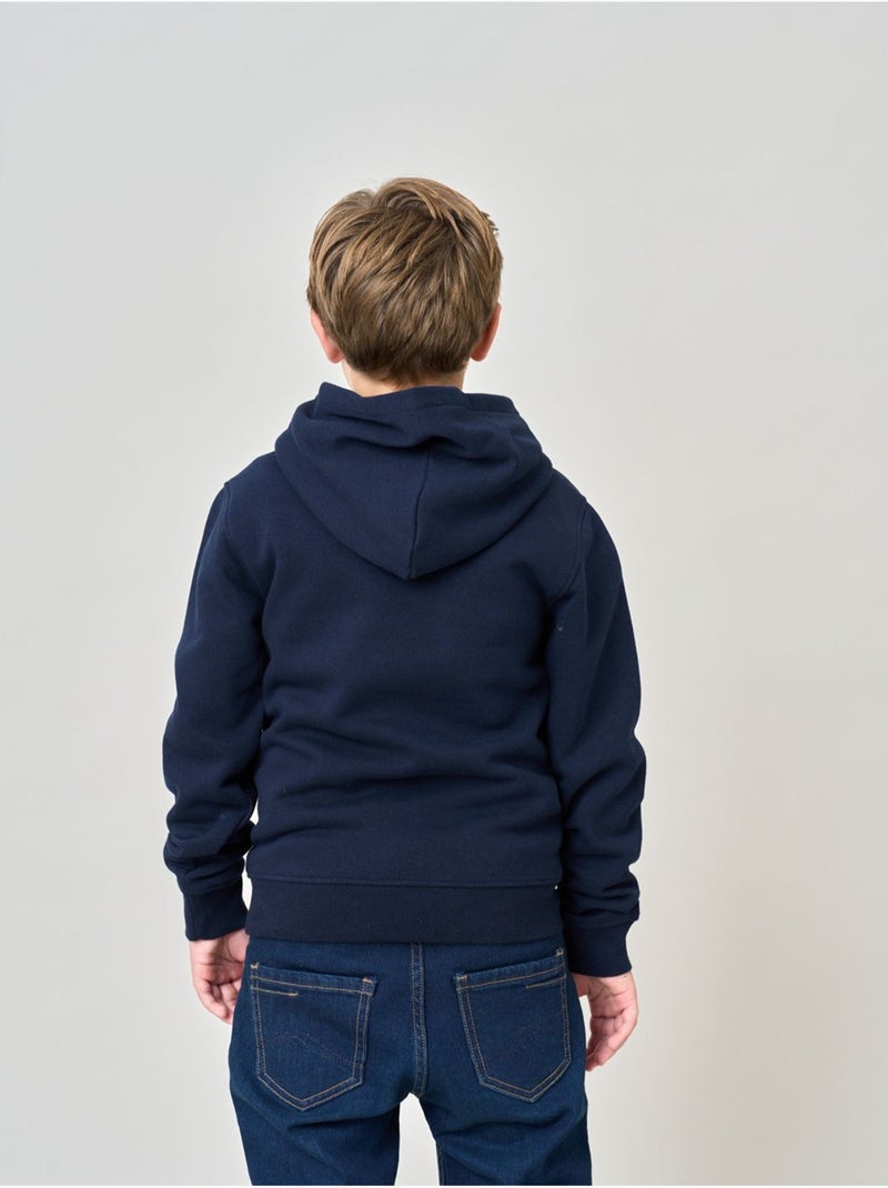Sweat à capuche regular garçon imprimé deeluxe original 'deeluxe' Bleu nuit - Kiabi