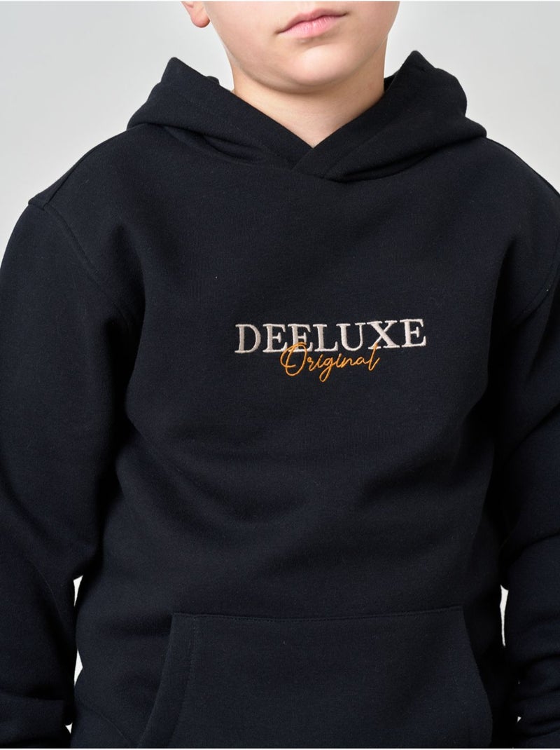 Sweat à capuche regular garçon imprimé deeluxe original 'deeluxe' Noir - Kiabi