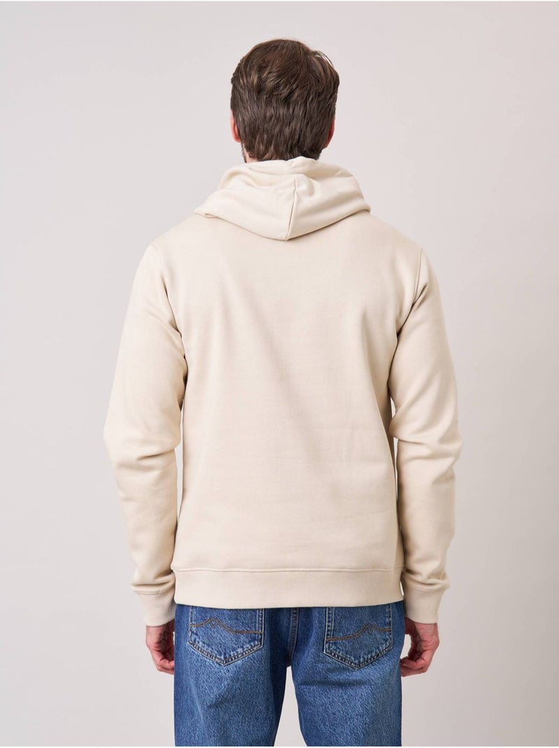 Sweat à capuche regular homme imprimé deeluxe original 'deeluxe' Beige coquille - Kiabi