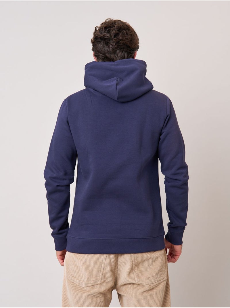 Sweat à capuche regular homme imprimé deeluxe original 'deeluxe' Bleu nuit - Kiabi