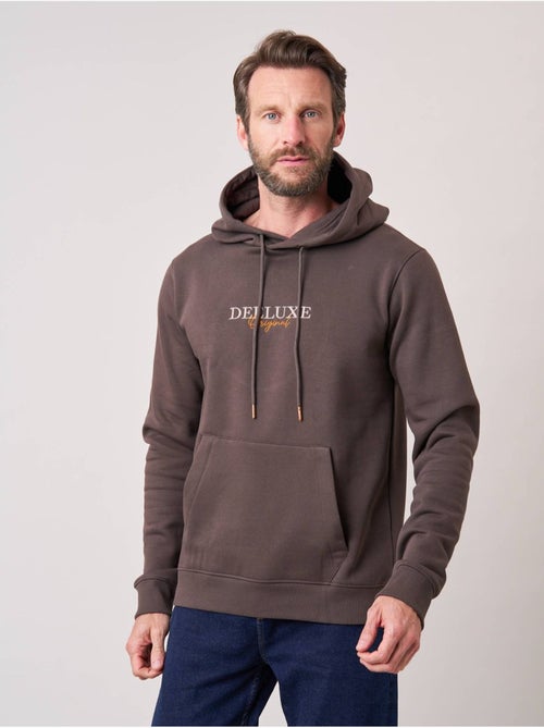 Sweat à capuche regular homme imprimé deeluxe original 'deeluxe' - Kiabi Sweat à capuche regular homme imprimé deeluxe original 'deeluxe' - Kiabi