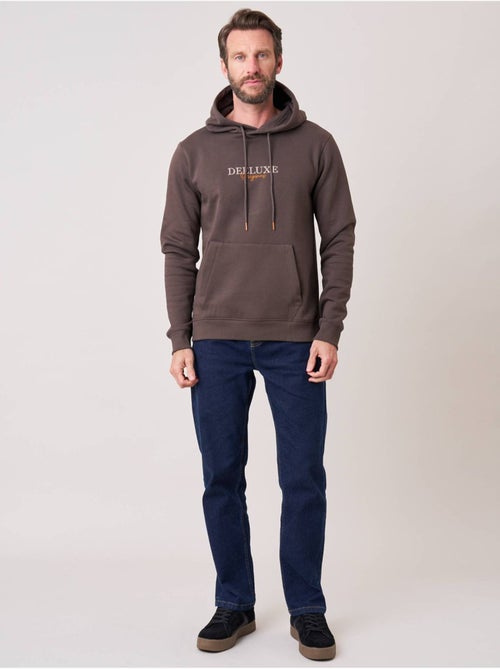 Sweat à capuche regular homme imprimé deeluxe original 'deeluxe' - Kiabi Sweat à capuche regular homme imprimé deeluxe original 'deeluxe' - Kiabi