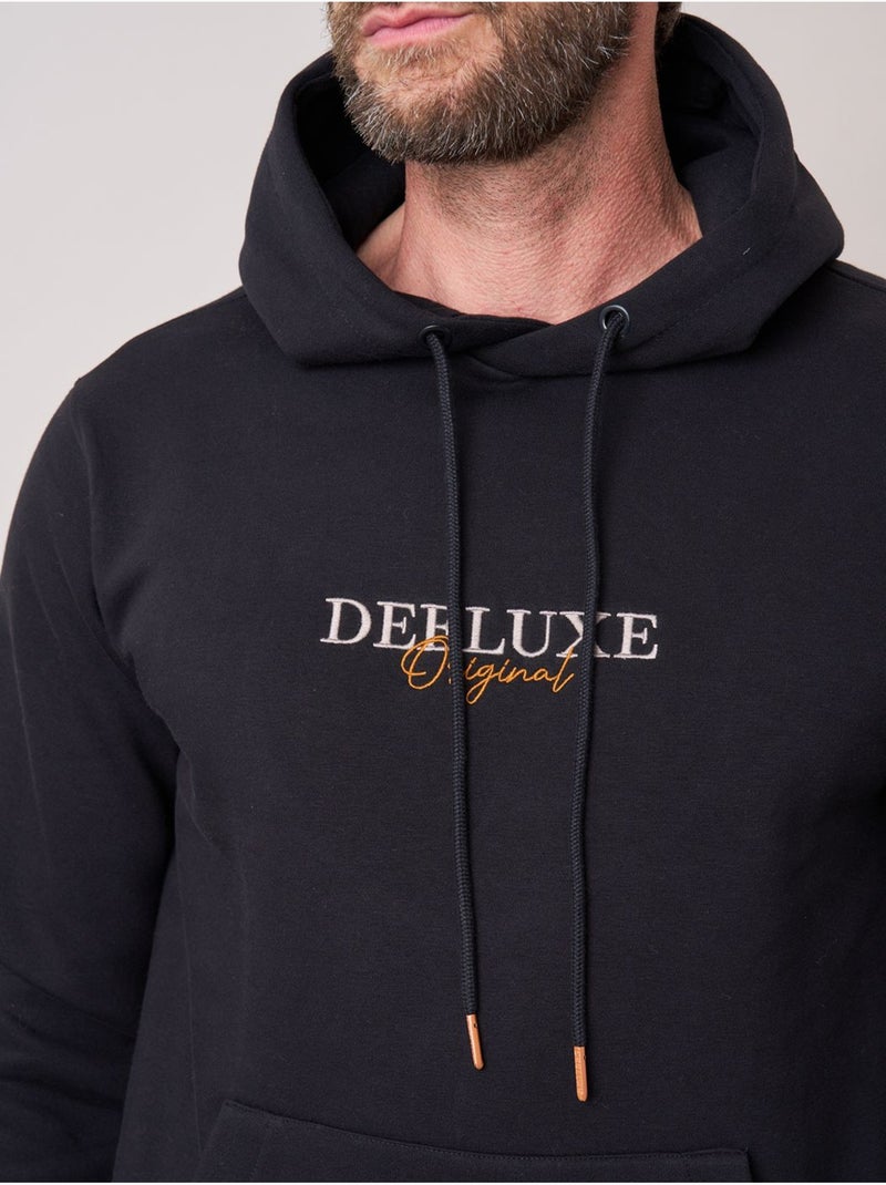 Sweat à capuche regular homme imprimé deeluxe original 'deeluxe' Noir - Kiabi