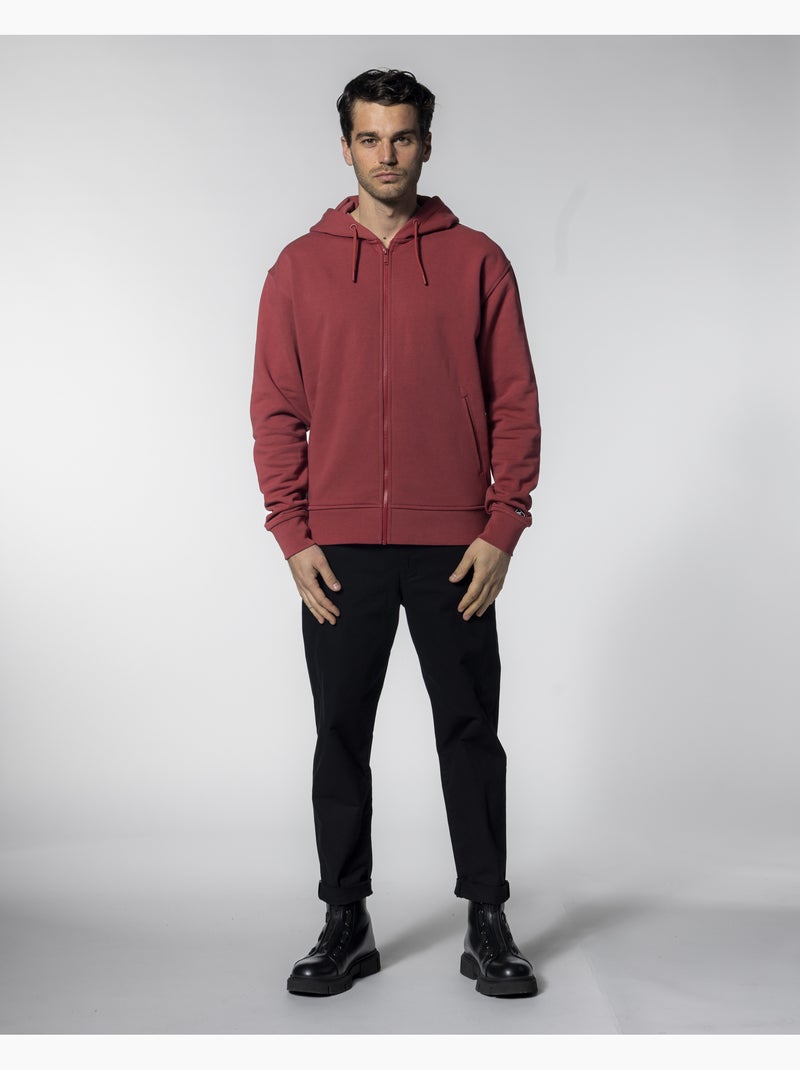 Sweat à capuche Relax   - New Man Rouge - Kiabi