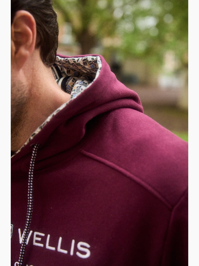 SWEAT A CAPUCHE RETRO ACADEMY Bordeaux - Kiabi