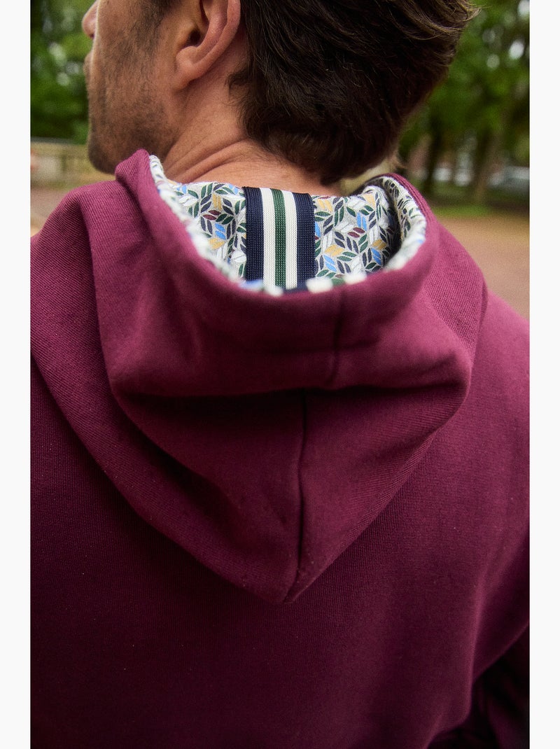 SWEAT A CAPUCHE RETRO ACADEMY Bordeaux - Kiabi