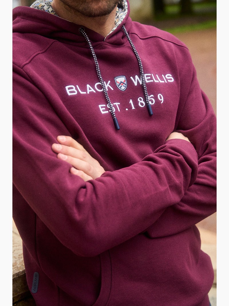 SWEAT A CAPUCHE RETRO ACADEMY Bordeaux - Kiabi