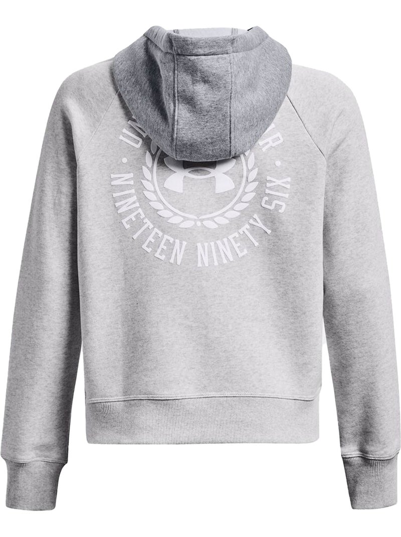 Sweat à capuche rival - sous armure Gris - Kiabi