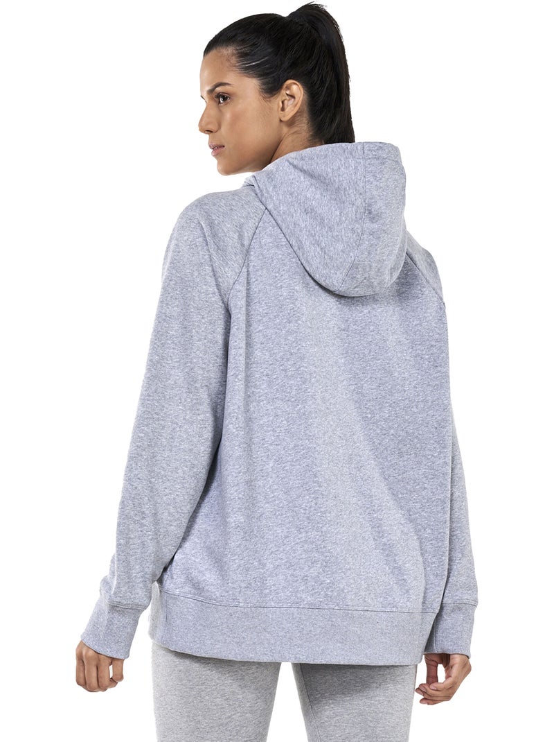 Sweat à capuche rival - sous armure Gris - Kiabi