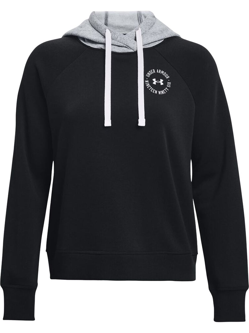 Sweat à capuche rival - sous armure Noir - Kiabi